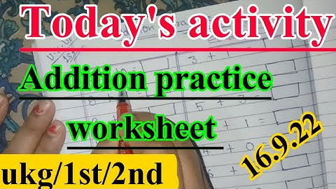 Maths worksheet||ukg||class1st||class2||Daily revision@sckidsclasses