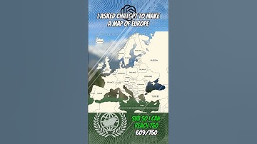 I asked ChatGPT to make a map of Europe  #europe #mapping ng