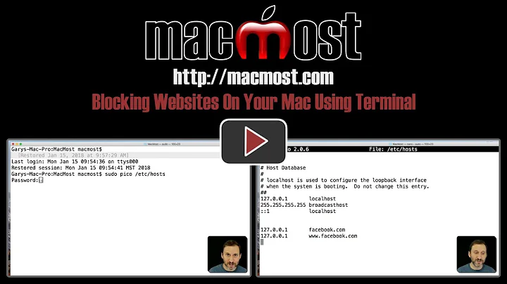 Blocking Websites On Your Mac Using Terminal (#1573)