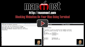 Wie kann man eine Website blockieren Mac?