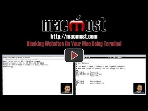 Https://macmost.com/e-1573 if you want to prevent yourself from going a website can manually block domain using the terminal. do so, must edi...