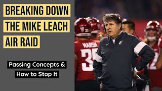 Breaking Down the Mike Leach Air Raid Offense - Passing Concepts & How to Stop It | College Football