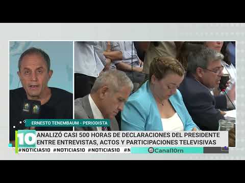 El periodista Ernesto Tenembaum presenta un libro sobre el Presidente Milei