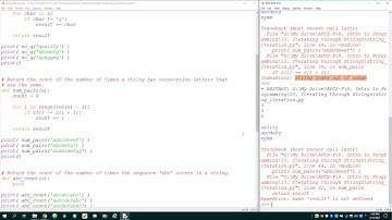 Iterating through Strings