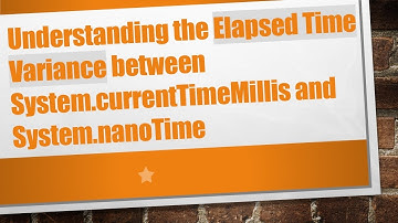 Understanding the Elapsed Time Variance between System.currentTimeMillis and System.nanoTime