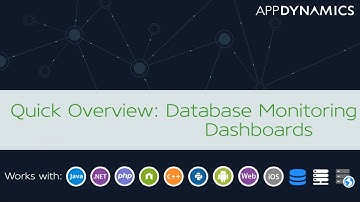 Quick Overview: Database Monitoring Dashboards