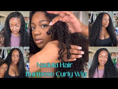 You NEED This!!! NEW Finger COIL WIG | GLUELESS Install Beginner Friendly Ft. Nadula Hair