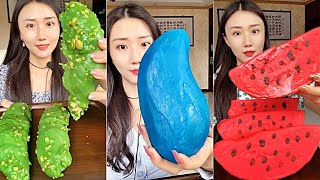 CHOCOLATTE FRUITS COMPILATION 🍇🍉🍊crunchy sounds DURIAN+MANGO+WATERMELON 榴莲+芒果+西瓜 (清脆的声音)