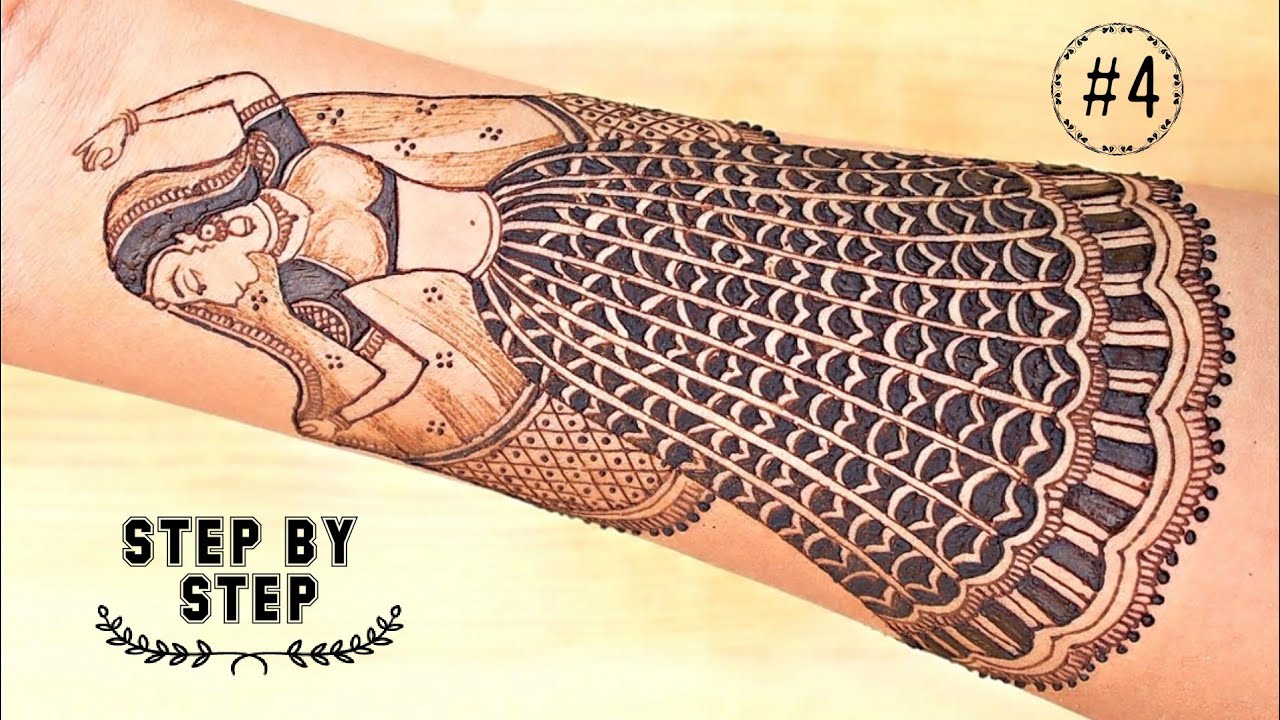 How to draw full bride using mehndi #4 || मेहंदी से दुलहन कैसे बनाये || how to draw full bride