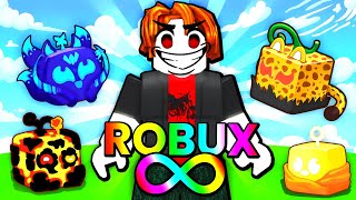 🟨 JOGUEI BLOX FRUIT PELA PRIMEIRA VEZ E ATIVEI O ROBUX INFINITO PARA PEGAR A MELHOR FRUTA DO JOGO 😲