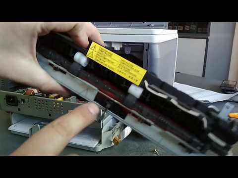 Застревает бумага в печке при печати в принтер Samsung SCX-4200, замятие 1