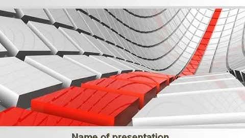 Keyboard Red Line PowerPoint Template by PoweredTemplate.com