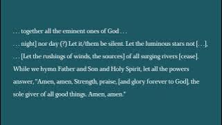 The Oxyrhynchus Hymn with English Subtitles