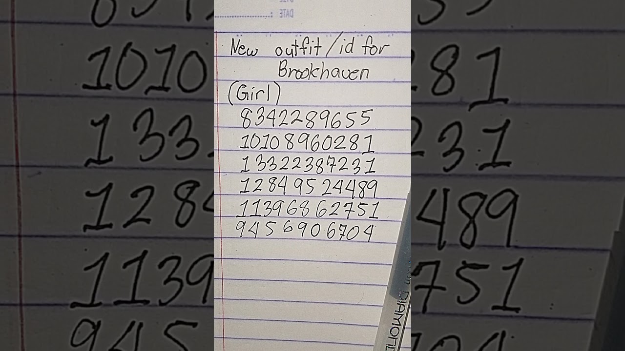 new outfit codes for brookhaven 