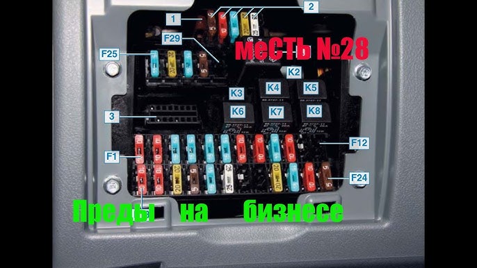 меСТЬ №28 - Разборка и проверка предохранителей ГАЗели Бизнес