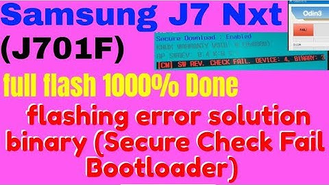 Samsung J7 Nxt (J701F)  full flash 1000% Done  flashing error solution