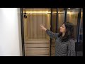 Glass Profile Wardrobe Design for a Teenager | Costing in Description | Interior Iosis by Nihara