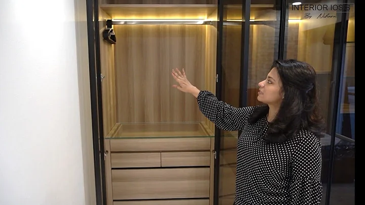 Glass Profile Wardrobe Design for a Teenager | Costing in Description | Interior Iosis by Nihara
