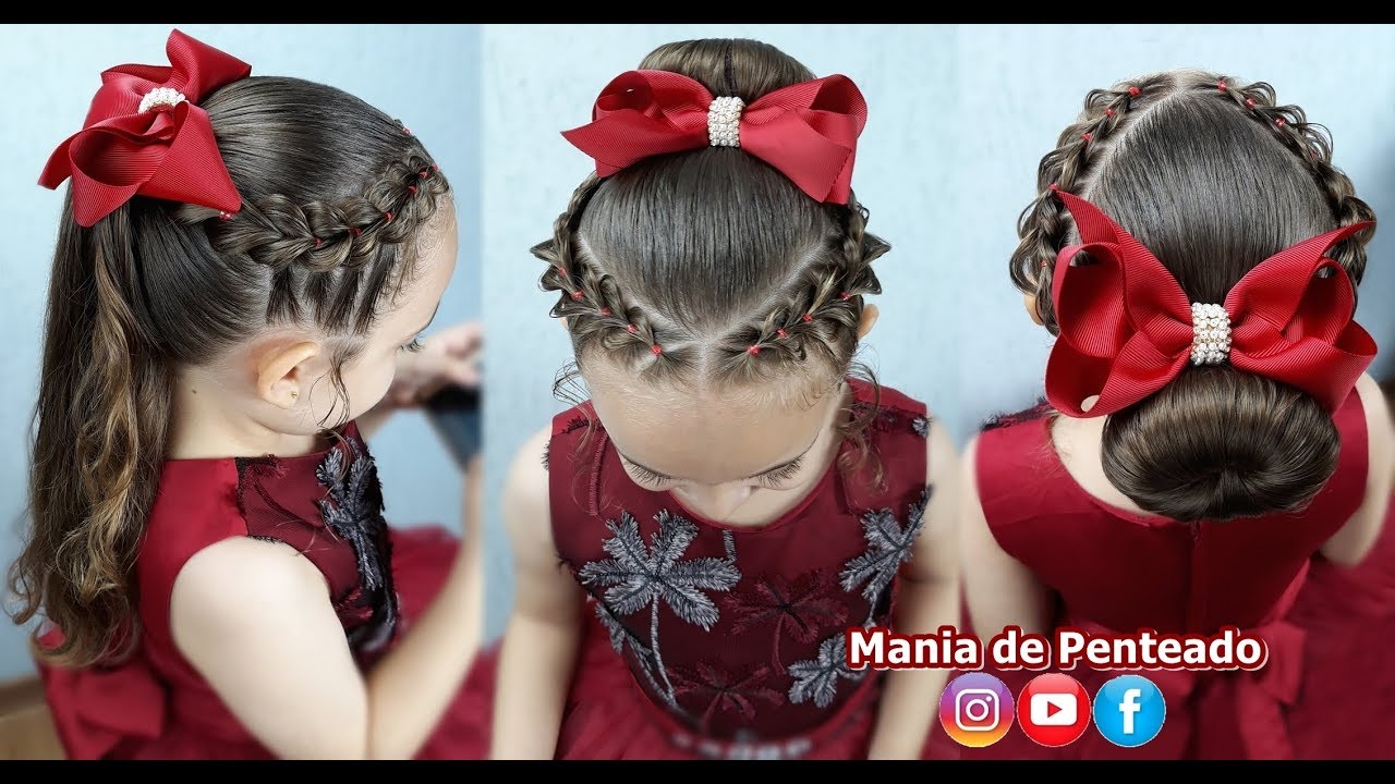 Penteado Infantil Adorável. Rotina De Beleza Feminina. Dicas De Estilos.  Hobbies Adolescentes. Penteado. Linda Garota Enrolando Ca Imagem de Stock -  Imagem de lifestyle, passatempos: 220988005