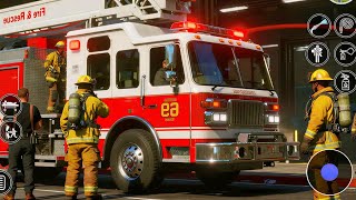 Fire Truck City Rescue Simulator 3D - US Emergency 911 Ambulance Driving - Android GamePlay  screenshot 3