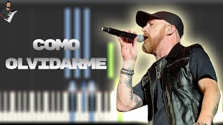 Video thumbnail of "La Beriso - Como Olvidarme | Instrumental Piano Tutorial / Partitura / Karaoke / MIDI"
