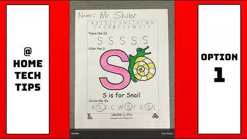 Uploading a picture of your paper work in Google Classroom with an iPad