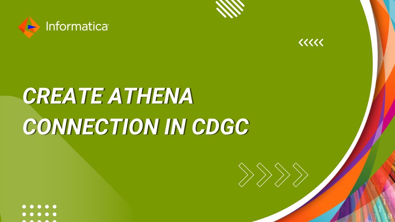 101. How to Create Athena Connection in CDGC - YouTube