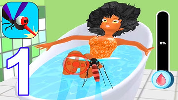Mosquito Bite 3D - Gameplay Part 1 All Levels 1-10 Max Level (Android, iOS)