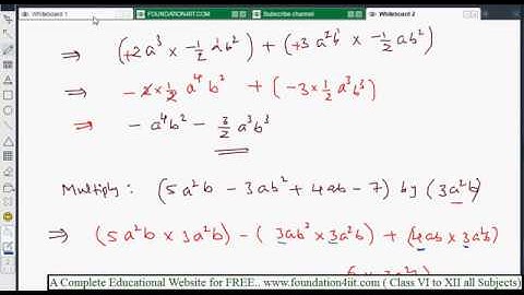 Multiplication of a Polynomial by a Monomial || Class 8 Maths ICSE ||