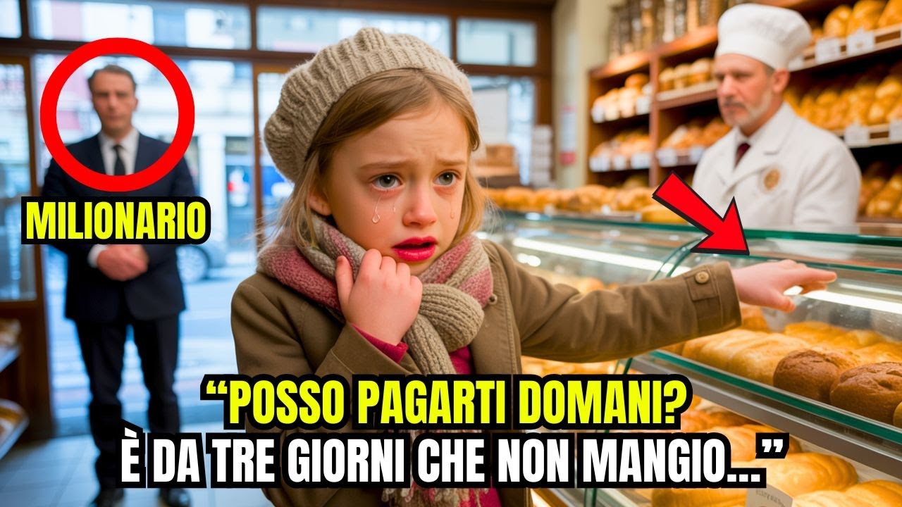 UNA BAMBINA POVERA SUPPLICA PER UN PEZZO DI PANE, IL MILIONARIO LA VEDE ...