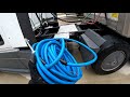 How to inflate truck or trailer tire using glad hand tire inflating line