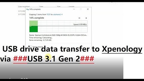 USB 3 1 Gen 2 Transfer Xpenology 918+