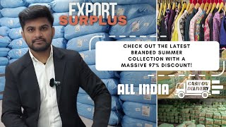 अब पूरी मार्किट घूमना नही पड़ेगा | 97% off BRANDED GARMENTS | Export Surplus Warehouse in Delhi