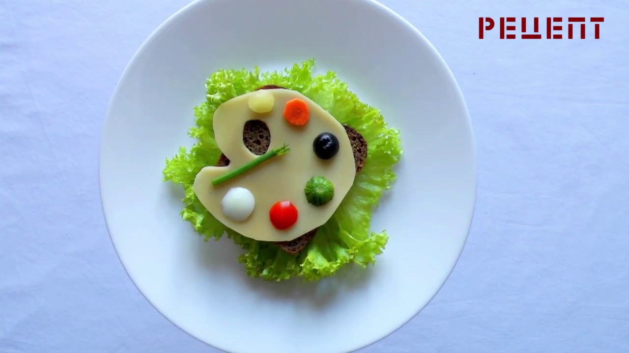 ⁣Рецепт бутерброда Палитра - бутерброды на праздник