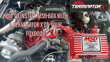 HOW TO INSTALL MSD BOX WITH HOLLEY TERMINATOR X ON A 