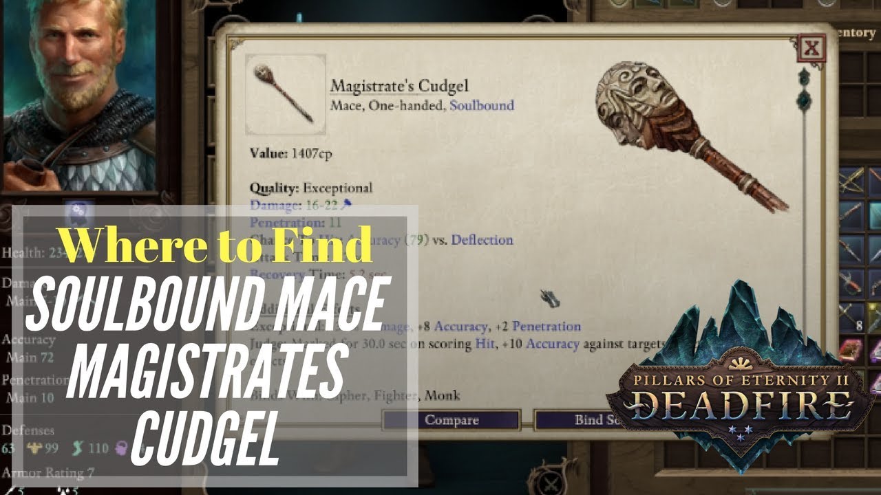 Where to find the Magistrates Cudgel Soulbound Mace Pillars Of