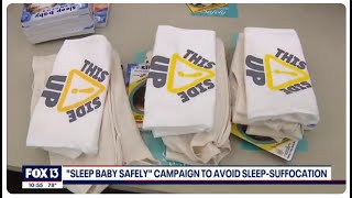 WTVT FOX 13 10:00 News Coverage | Sleep Baby Safely Campaign to Avoid Sleep-Suffocation