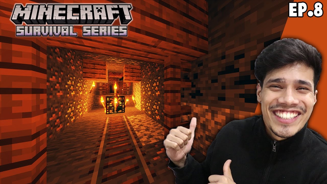 I Found A Mineshaft | Minecraft Survival Series Episode 8 - YouTube