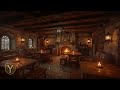 Chill Medieval Tavern Ambience | Relaxing Flute &amp; Cozy Fireplace #medievalmusic #tavernmusic