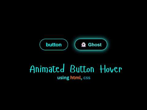 How to Create a Animated Button Using html and css || web development project for All. #webdesign