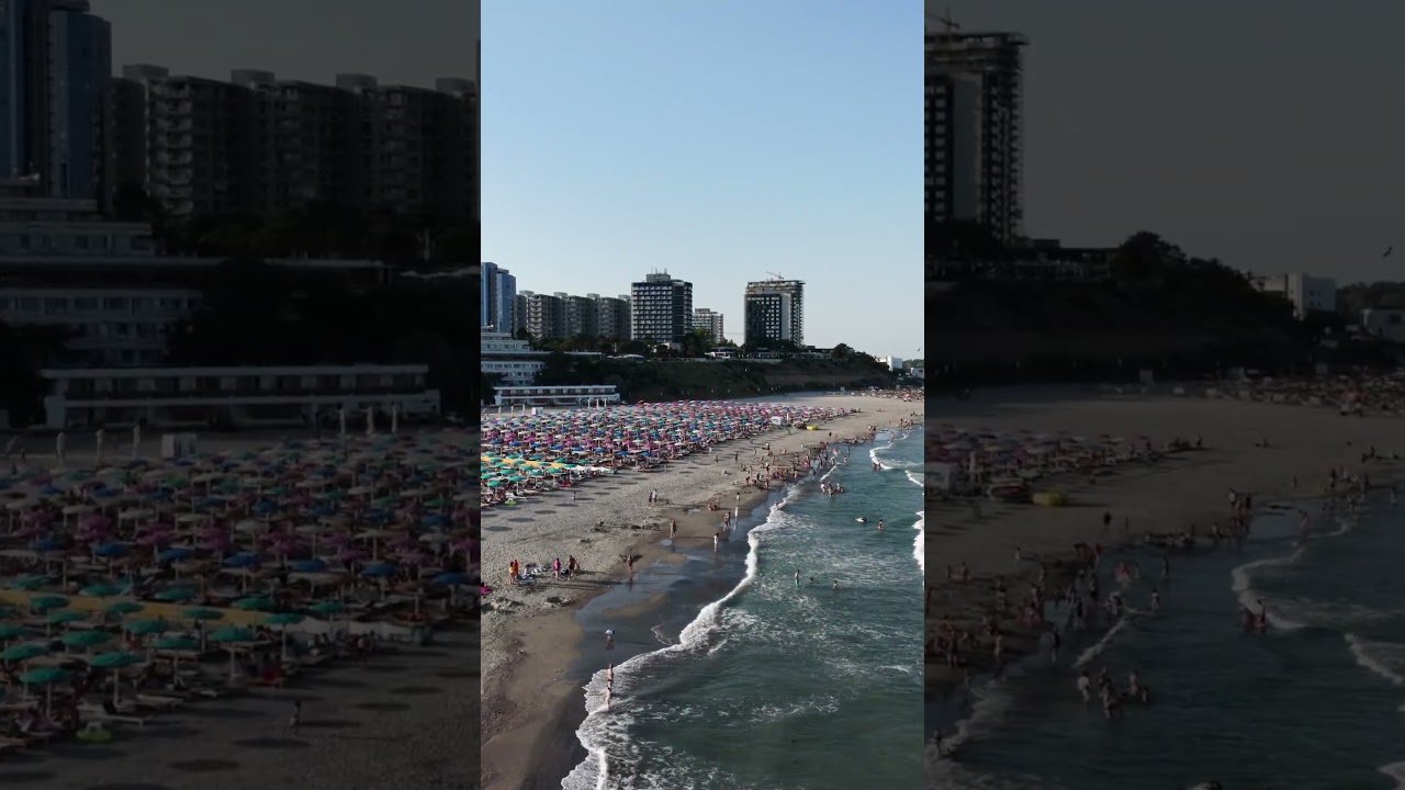 Endless summer, somewhere between the waves and the city. 🌊☀️#BlackSea #dronevideo #SeaView #Drone