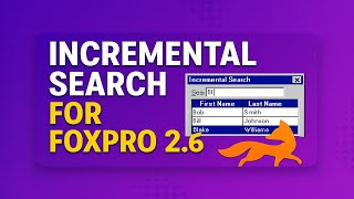 🔍 Incremental Search in FoxPro 2.6 | Real-Time Search Tutorial in Hindi
