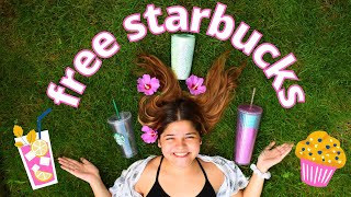 How To Get Free Starbucks Drinks Food Merchandise WAY MORE NOT CLICKBAIT