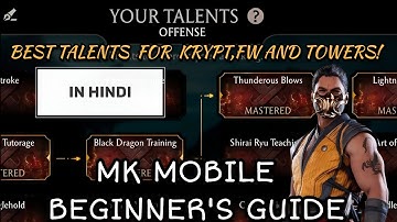 Which Is The Best Talent Tree For Beginners In Mk Mobile? | Mk Mobile