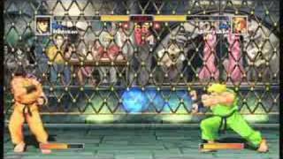 Super street fighter Turbo II HD remix gameplay Ryu VS Ken