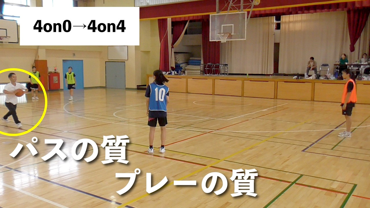 【攻守】パススピードと丁寧さ＝プレーの質「4on0, 4on4」