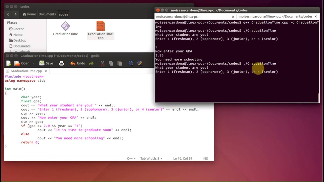 Graduation Time! (Linux)