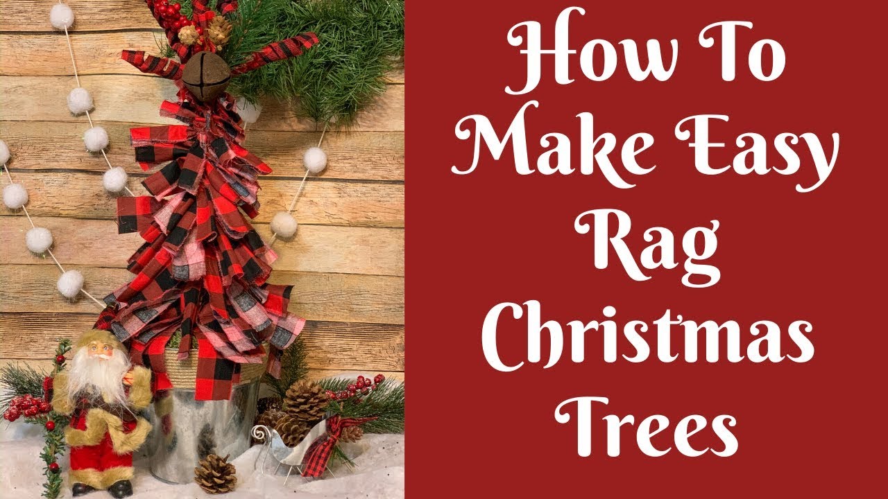Christmas Crafts Easy Rag Christmas Tree YouTube