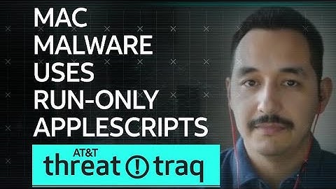 Mac Malware Uses Run-Only AppleScripts| AT&T ThreatTraq
