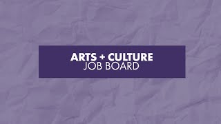 How-To Video Using The Arts Culture Job Board